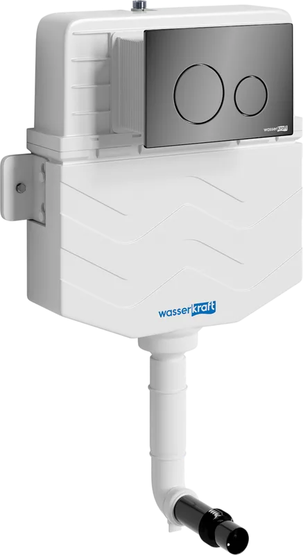 Смывной бачок скрытого монтажа Wasserkraft Aller 10TLT.031.ME.PB02, с кнопкой смыва черной Sancos — официальный сайт