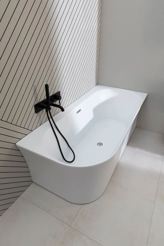 Акриловая ванна Allen Brau Priority 4 R 170x80 см, угловая, правая, пристенная, белая матовая, асимм Sancos — официальный сайт