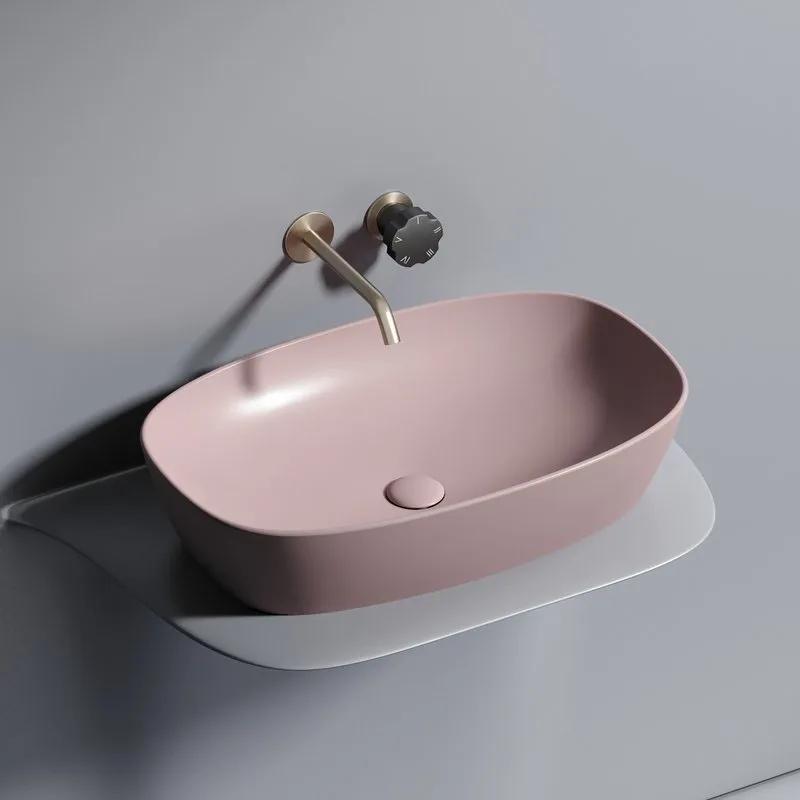 Накладная раковина Ceramicanova Element CN6049MP розовая матовая Sancos — официальный сайт