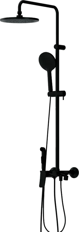 Душевая стойка Damixa Jupiter 977770300, с гигиеническим душем, черная Sancos — официальный сайт