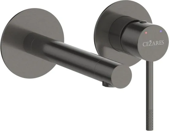 Смеситель для раковины Cezares Relax RELAX-BLI2-2-GM-W0 С ВНУТРЕННЕЙ ЧАСТЬЮ, оружейная сталь Sancos — официальный сайт