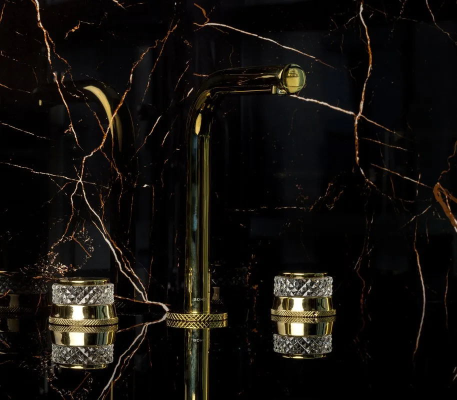 Смеситель для раковины Boheme Aura 152-G-A золото Sancos — официальный сайт