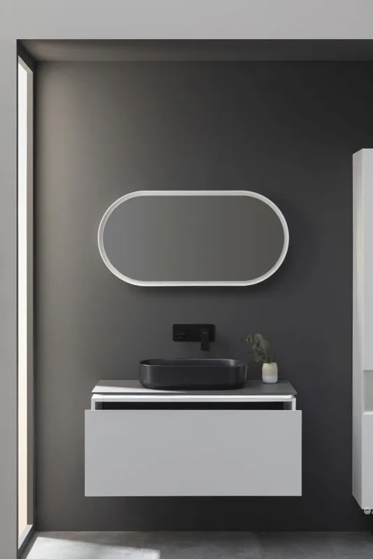 Тумба под раковину без столешницы Allen Brau Infinity 100 1+1, подвесная, белый матовый Sancos — официальный сайт