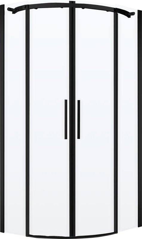 Душевой уголок BelBagno Acqua R-2-100-C-NERO профиль черный матовый Sancos — официальный сайт