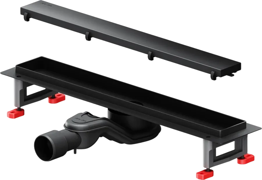 Душевой трап (лоток) AM.PM MasterFlow Tile 50 см, черный матовый Sancos — официальный сайт