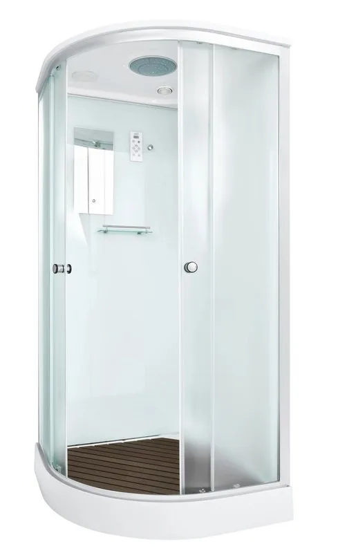 Душевая кабина DTO D08S 80х80, профиль хром, стекло матовое Sancos — официальный сайт