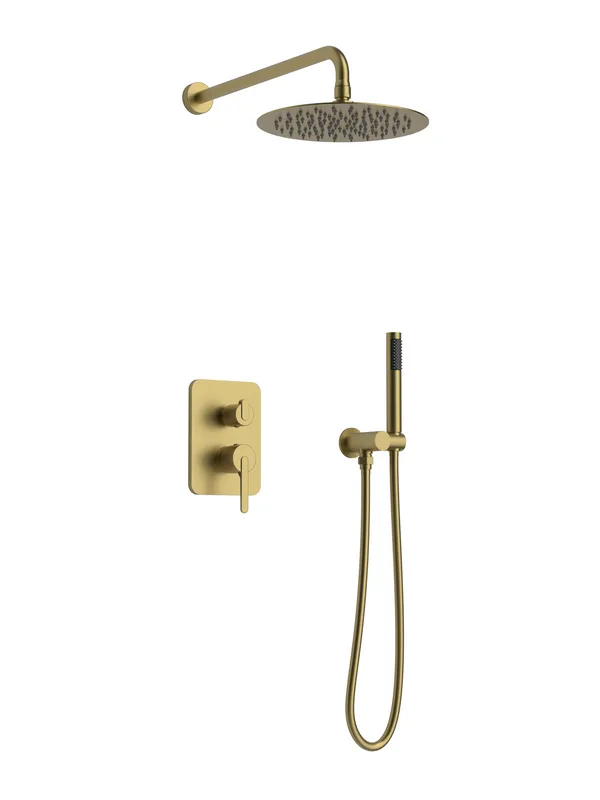 Душевой комплект ALTROBAGNO Юнион (Unione) 040111BG С ВНУТРЕННЕЙ ЧАСТЬЮ, матовое золото Sancos — официальный сайт