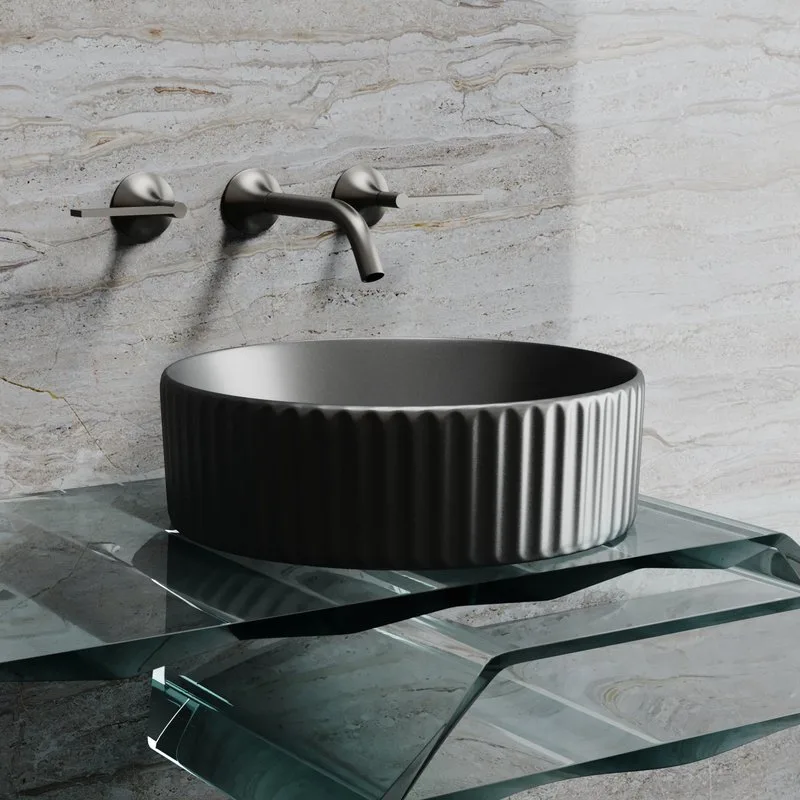 Накладная раковина Ceramicanova Element CN6057MDH темный антрацит матовый Sancos — официальный сайт