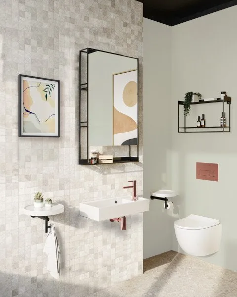 Кнопка смыва VitrA Root Square 740-2340, матовая медь Sancos — официальный сайт