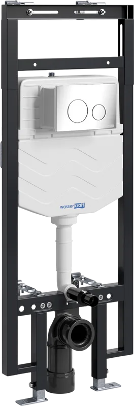 Система инсталляции для унитазов Wasserkraft Dinkel 58TLT.010.ME.CH02, с кнопкой смыва хром Sancos — официальный сайт