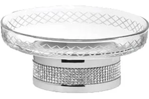Мыльница Boheme Royal Cristal Chrome настольная Sancos — официальный сайт
