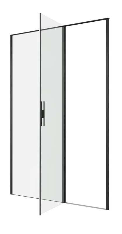 Душевая дверь в нишу Allen Brau Priority 3.31036.BBA 140 см, профиль черный браш, стекло прозрачное  Sancos — официальный сайт