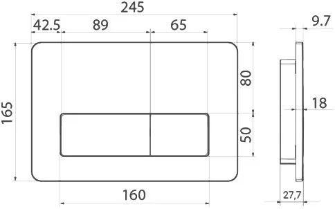 Кнопка смыва IDDIS Unifix UNI10W0i77 белая глянцевая Sancos — официальный сайт