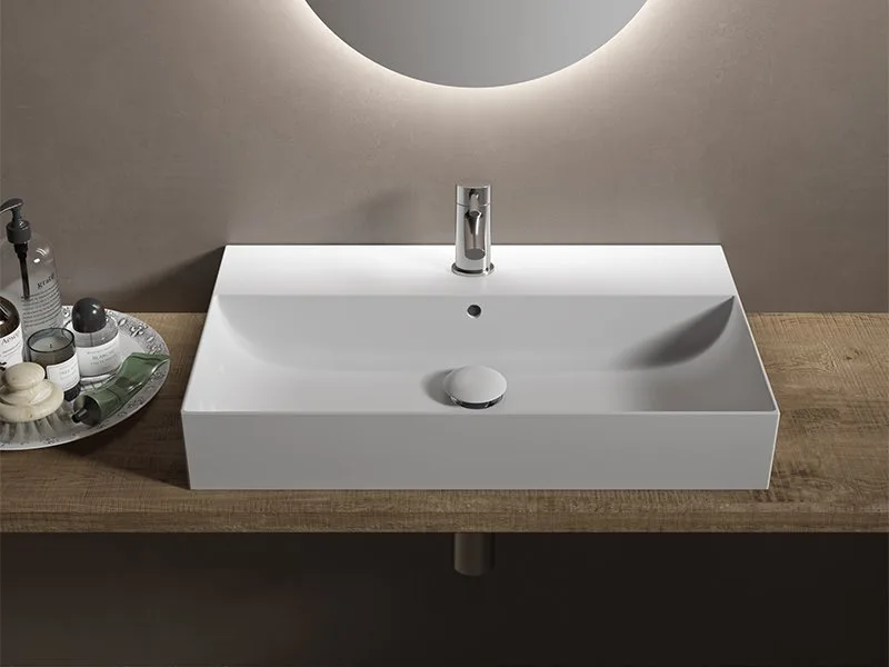 Накладная раковина Hatria Bahia_13 BH0800465011TS0 80x46 см Sancos — официальный сайт