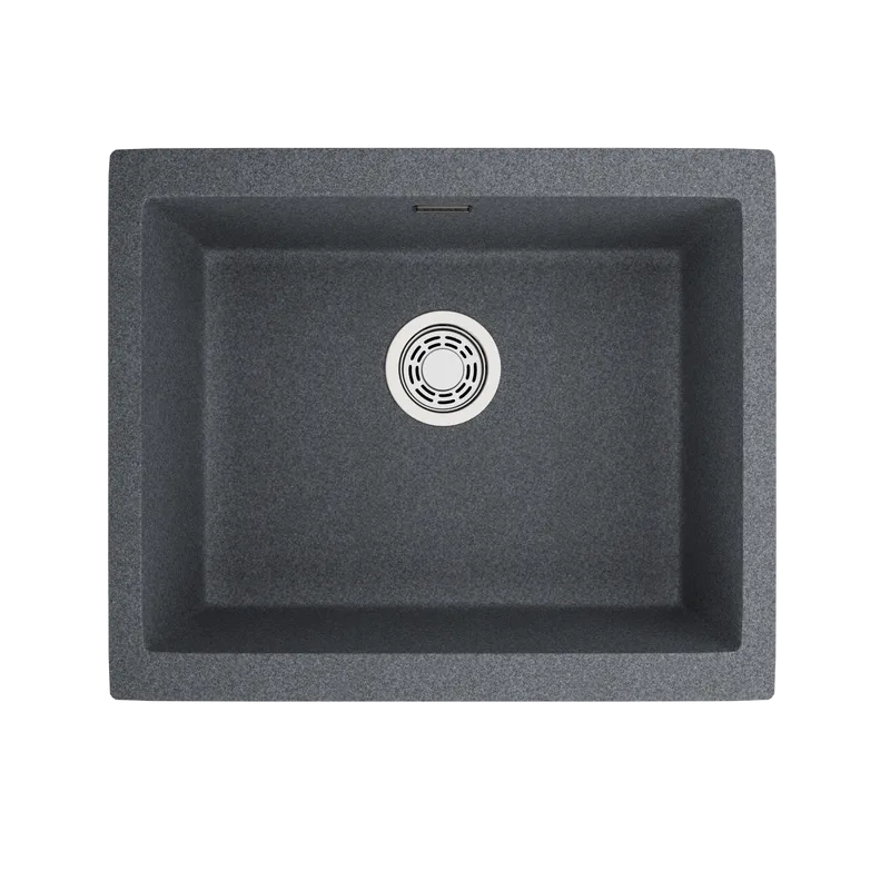Мойка кухонная Emar Quartz EMQ-1555.P, антрацит Sancos — официальный сайт