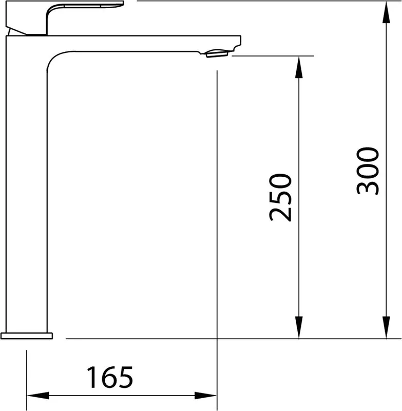 Смеситель для раковины Clever Saona Slim 61175, черный Sancos — официальный сайт