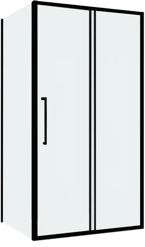Душевой уголок Abber Schwarzer Diamant AG30140BH-S60B 140x60, профиль черный,  стекло прозрачное Sancos — официальный сайт