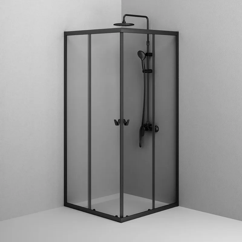 Душевой уголок AM.PM Sunny W87G-403-9090-BT 90x90 см, черный матовый Sancos — официальный сайт