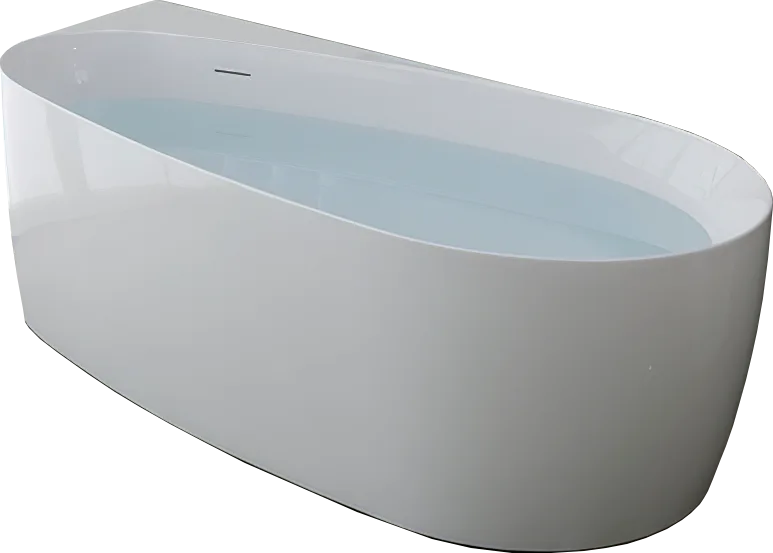 Акриловая ванна Allen Brau Priority 2 170x80 см, пристенная, белая, овальная, на ножках, со сливом-п Sancos — официальный сайт