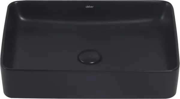 Накладная раковина Abber Rechteck AC2207MB матовая черная Sancos — Оригинал
