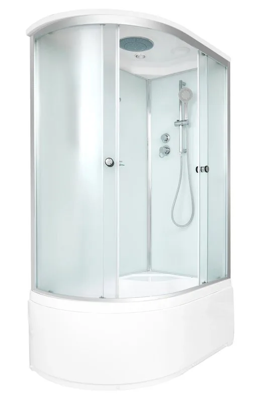 Душевая кабина DTO D120SR с электрикой (120х80х220), высокий поддон (50 см), профиль хром, стекло ма Sancos — официальный сайт