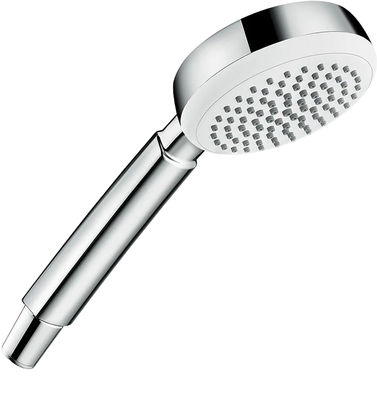 Душевая лейка Hansgrohe Crometta 100 1jet 26825400 белый, хром Sancos — официальный сайт