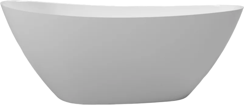 Ванна из искусственного камня WHITECROSS Spinel A 150x70 см, отдельностоящая, белая, овальная, с дон Sancos — официальный сайт