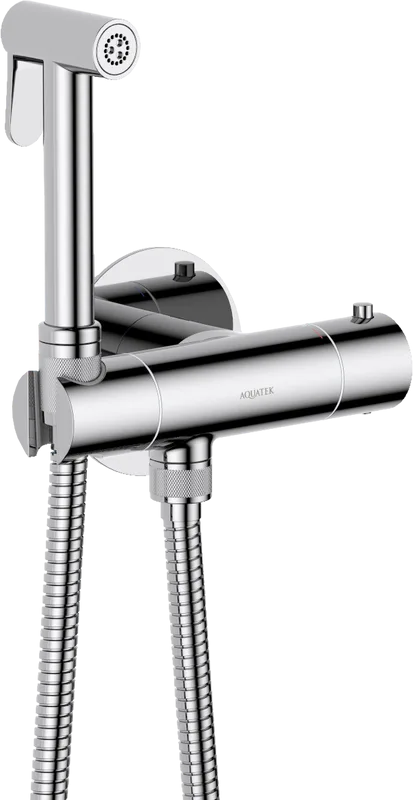 Гигиенический душ AQUATEK Оберон AQ1027CR со смесителем, С ВНУТРЕННЕЙ ЧАСТЬЮ, хром Sancos — официальный сайт