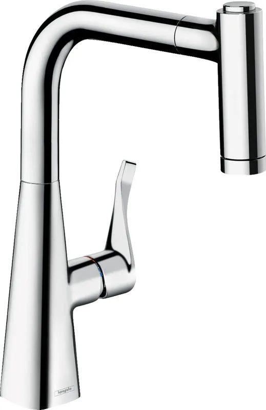 Смеситель для кухни Hansgrohe Metris M71 73800000 хром Sancos — официальный сайт