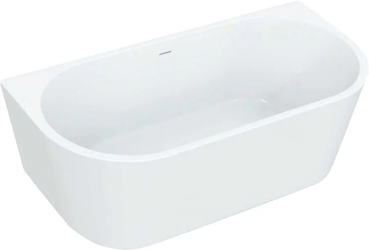 Акриловая ванна BelBagno BB108-170-80 без опоры 170x80 см, пристенная, белая, овальная, со сливом-пе Sancos — официальный сайт
