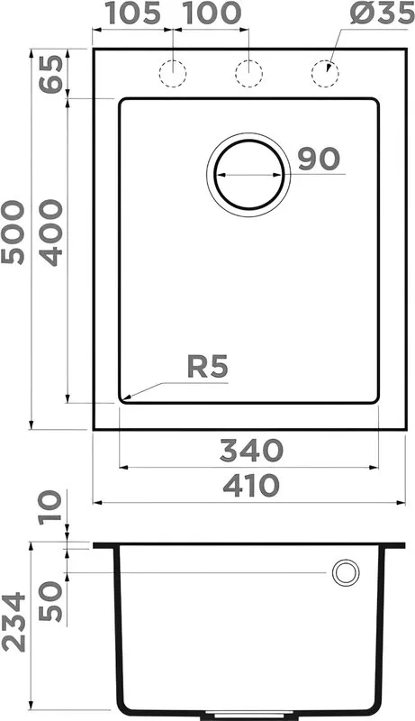 Мойка кухонная Omoikiri Bosen 41-WH белая Sancos — официальный сайт