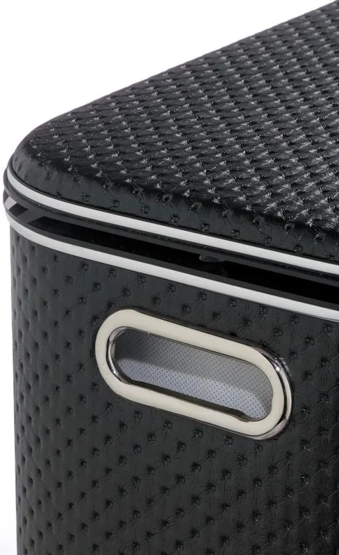 Корзина для белья Geralis PBH-Bb черная, хром, стандартная Sancos — официальный сайт