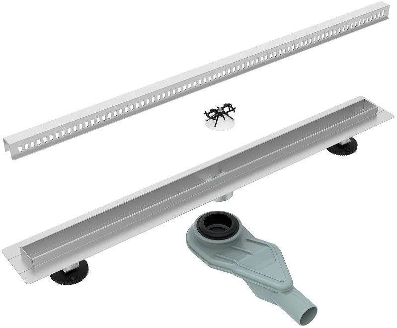 Душевой трап (лоток) Esbano Slim Side, 60 cм, матовый хром Sancos — официальный сайт