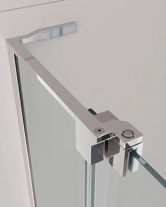 Душевая дверь в нишу Cezares Slider B 1 90/100 C Cr профиль хром, стекло прозрачное Sancos — официальный сайт