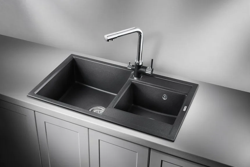 Мойка кухонная Granula 8201, черный Sancos — официальный сайт