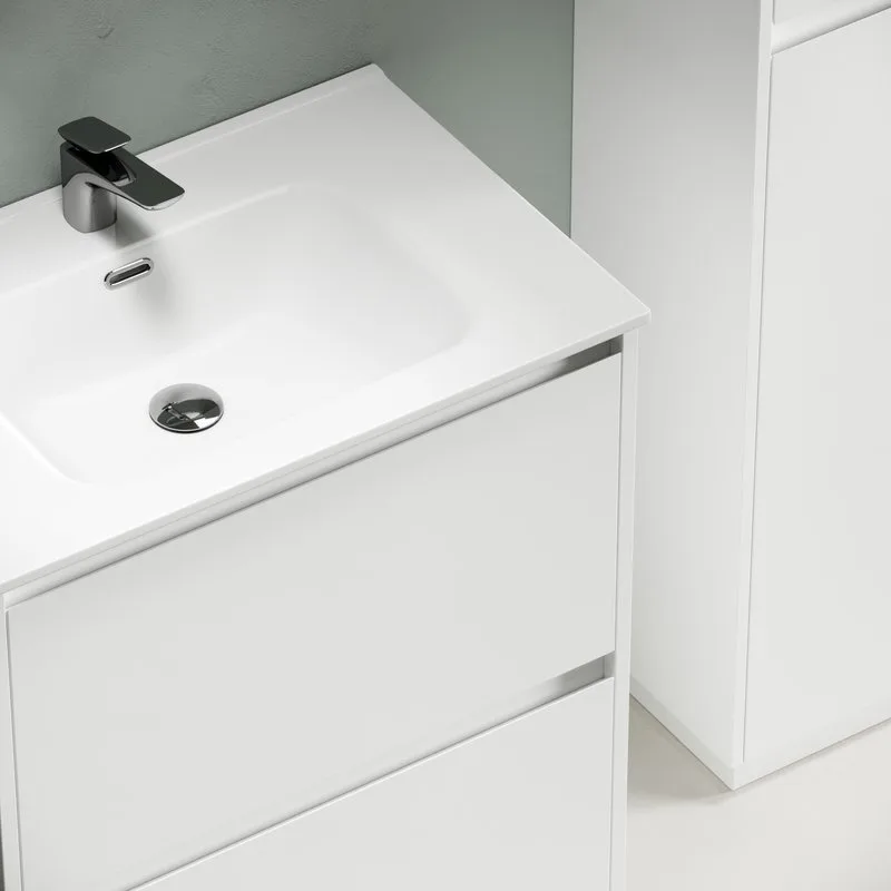 Тумба с раковиной Sancos Libra Floor 70 белый глянец, белая раковина CN7007 Sancos — официальный сайт