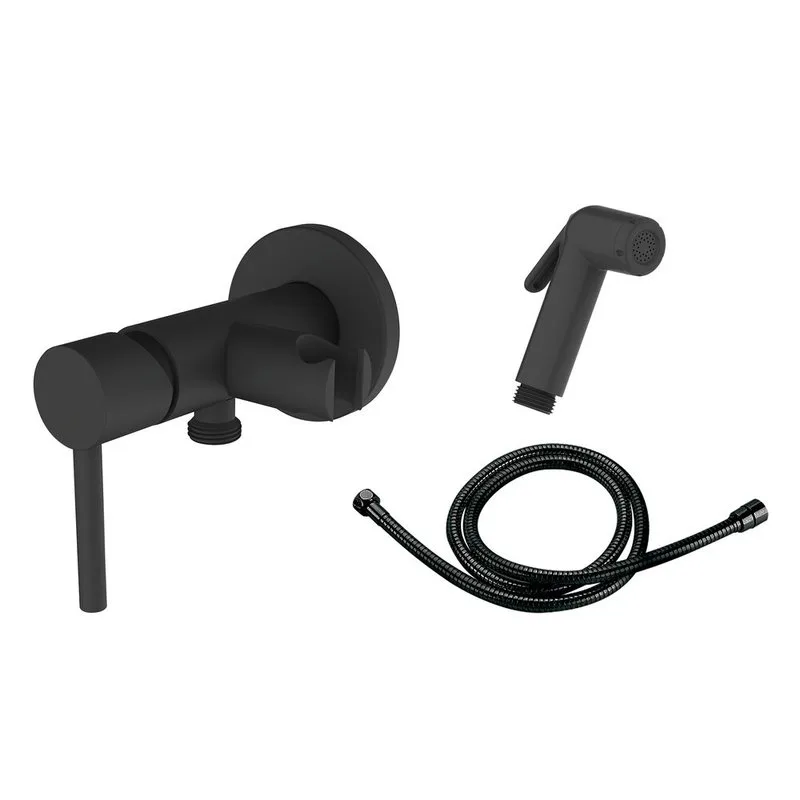 Гигиенический душ Clever Toubkal 61118, С ВНУТРЕННЕЙ ЧАСТЬЮ, черный матовый Sancos — официальный сайт
