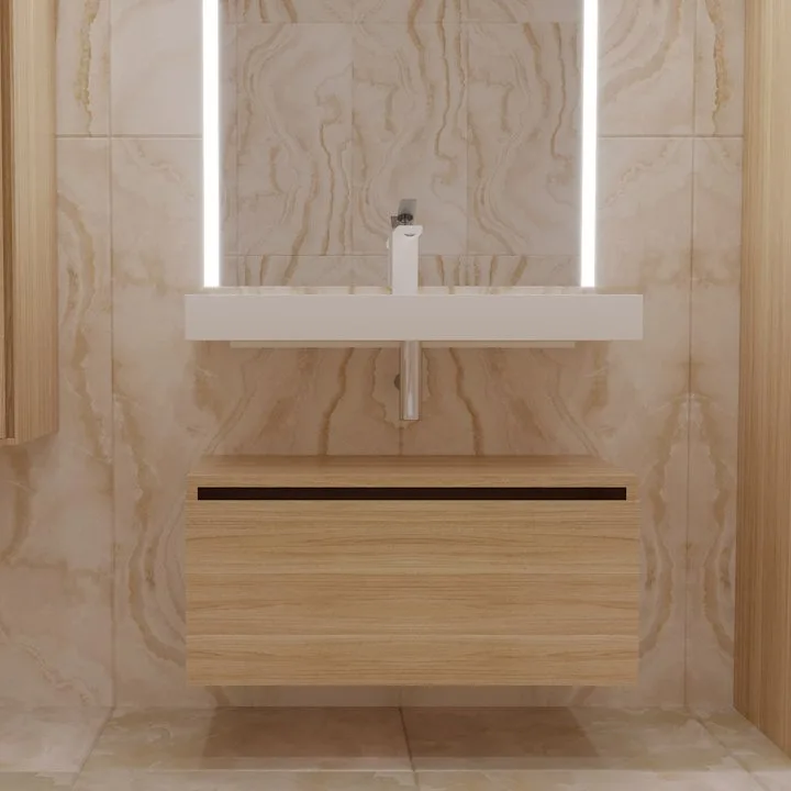 Тумба Armadi Art Flat Valessi Uno-S 80 light oak Sancos — официальный сайт