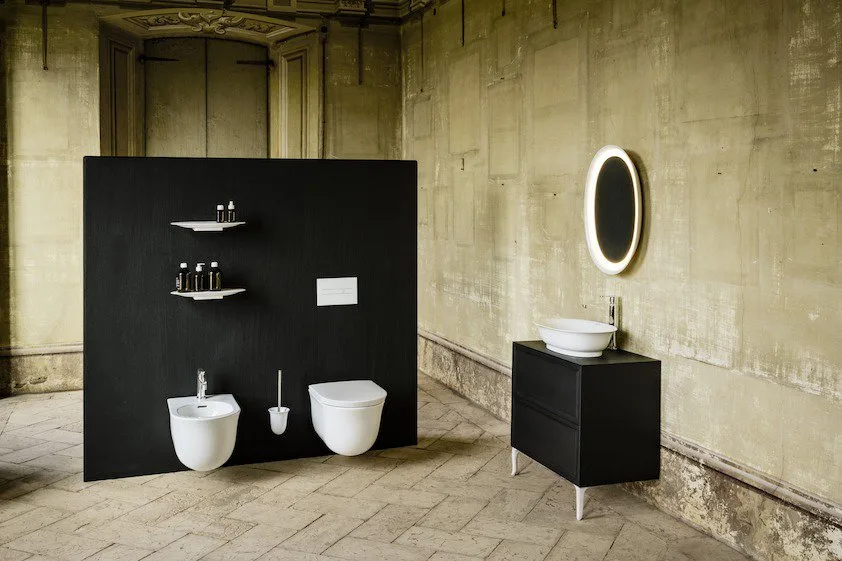 Зеркало Laufen The New Classic 50 белое, с подсветкой Sancos — официальный сайт