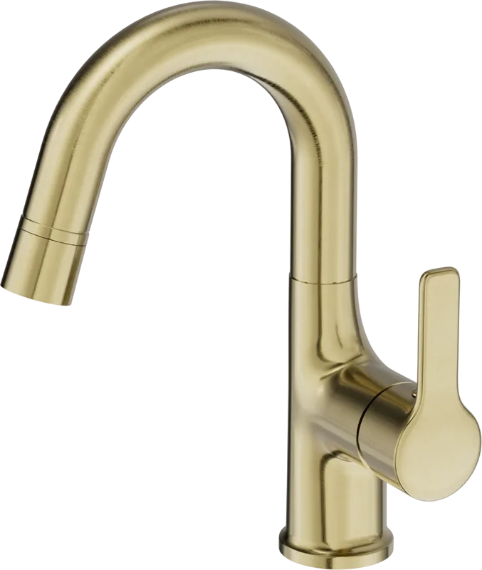 Смеситель для раковины Wonzon & Woghand WW-FE01L212-BG брашированное золото Sancos — официальный сайт