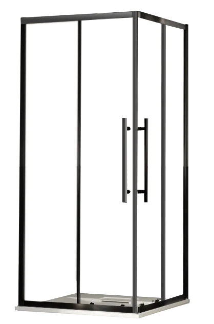 Душевой уголок Esbano Flex ESF-80D1+110D2-B 110х80 см, профиль черный, стекло прозрачное Sancos — официальный сайт