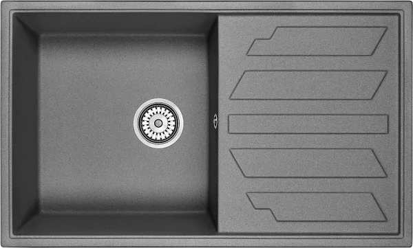 Мойка кухонная Granula 8601, графит