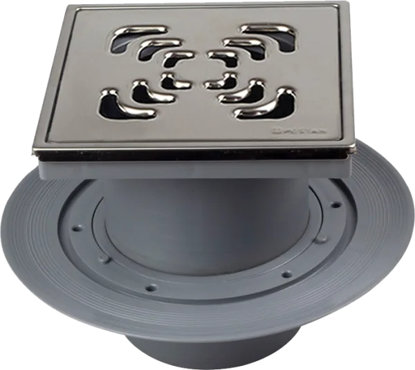 Душевой трап Pestan Square Mask Confluo Standard Vertical Square Mask 13000076, хром Sancos — Оригинал