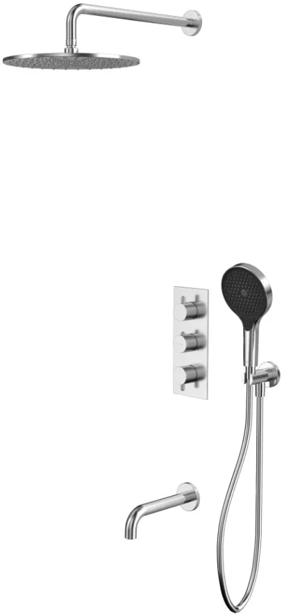 Душевой комплект WHITECROSS Y YSET11TOPNIB, С ВНУТРЕННЕЙ ЧАСТЬЮ, брашированный никель Sancos — официальный сайт