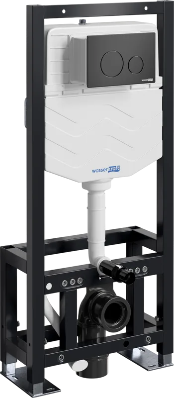 Система инсталляции для унитазов Wasserkraft Dill 61TLT.010.ME.MB02, с кнопкой смыва матовой черной Sancos — официальный сайт