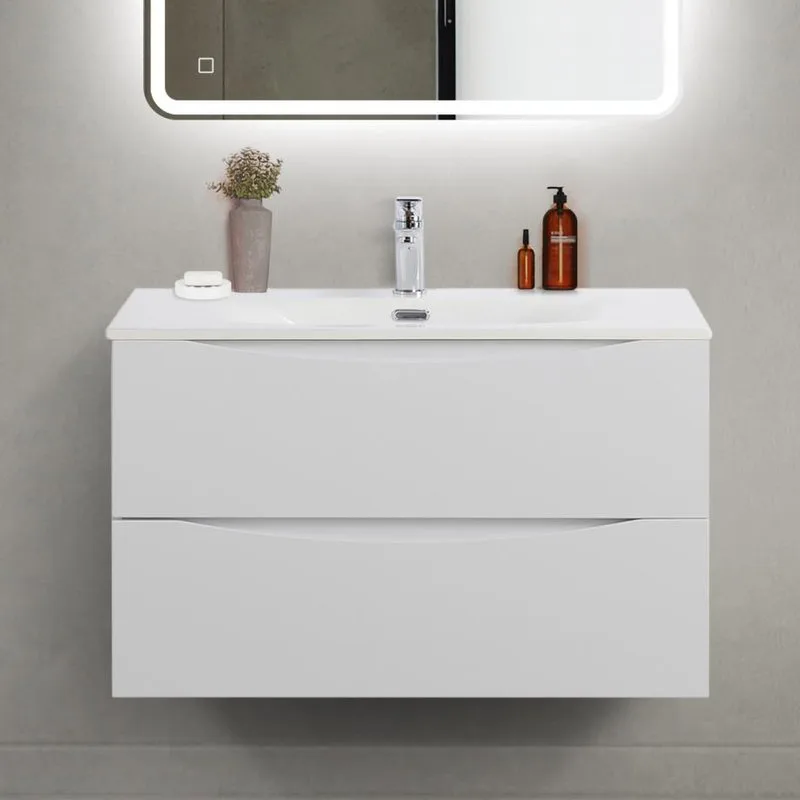 Тумба под раковину без столешницы BelBagno Marino-cer-mini 80 подвесная, bianco opaco Sancos — официальный сайт