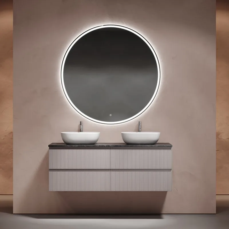 Тумба с раковиной Sancos Snob T 140 doha soft, столешница черный мрамор TT140A1X, раковина CN6009 Sancos — официальный сайт