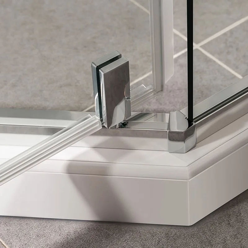 Душевой уголок Vincea Slim-U VSP-2SU900CL 90x90 см, профиль хром, стекло прозрачное Sancos — официальный сайт