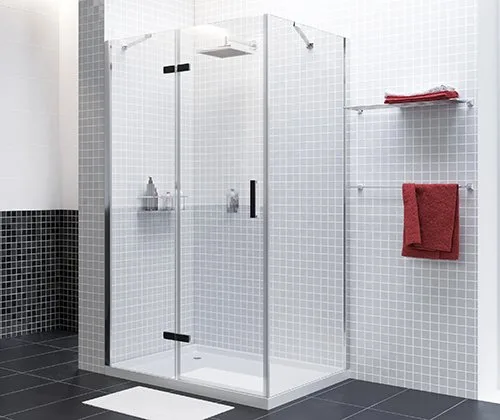 Душевой уголок Wasserkraft Aller 10H10LB black matt, 120x100 см Sancos — официальный сайт