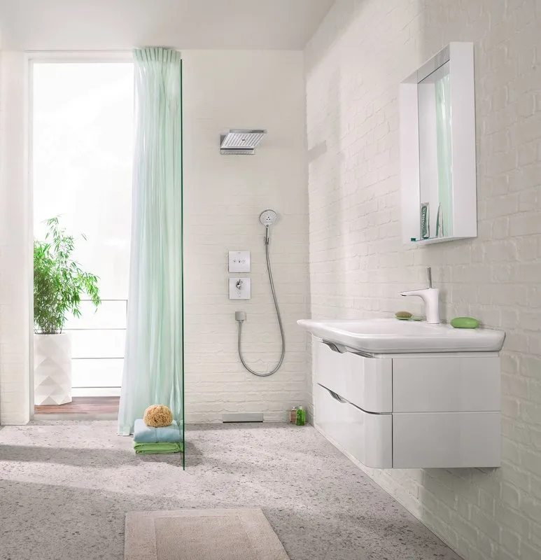Переключатель потоков Hansgrohe ShowerSelect 15736400 на три потребителя, белый Sancos — официальный сайт